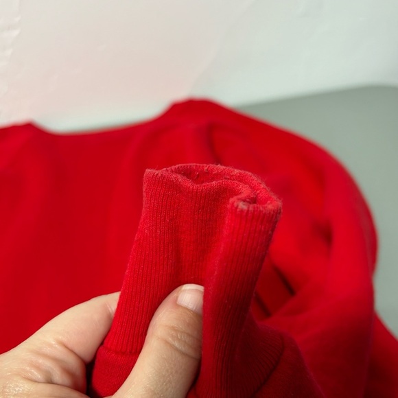 Disney Wear VTG Mickey Mouse Sweatshirt Adult Large Red Made in USA - Picture 2 of 10